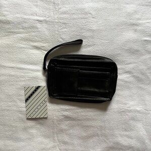 NWT German Picard Men’s/Women’s Black Leather Travel Bag